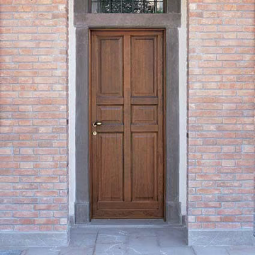 Oak entry door - Exterior oak entry door by CARMINATI SERRAMENTI - view 3